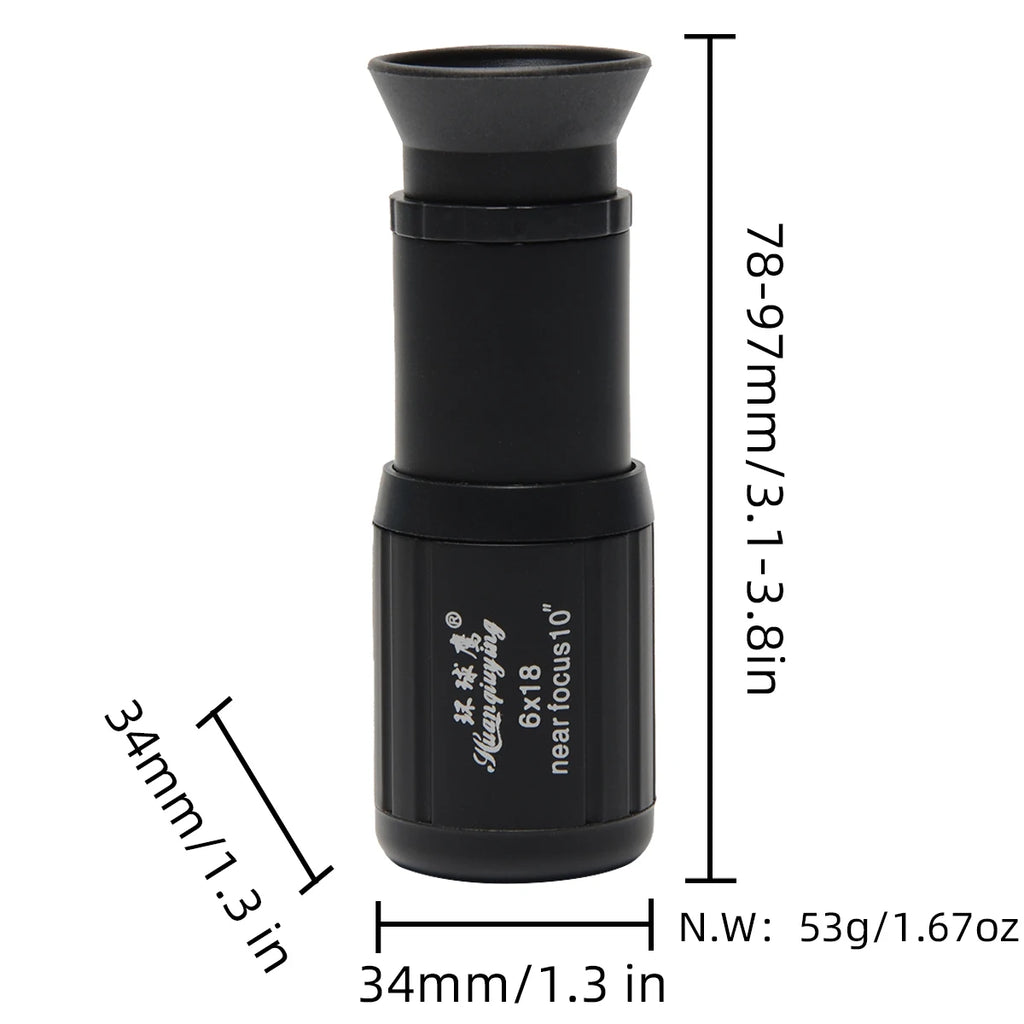 HD 6X Phone Lens Camera Telephoto Zoom Monocular Telescope Telescopic Focus Compact Min Lens + SelfieTripod  For All Smartphones